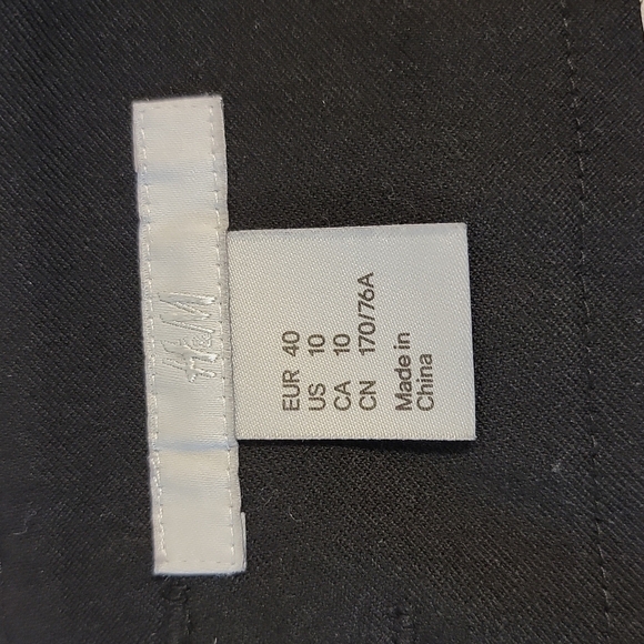 H&m black flare dress pants size 10 - Picture 6 of 11